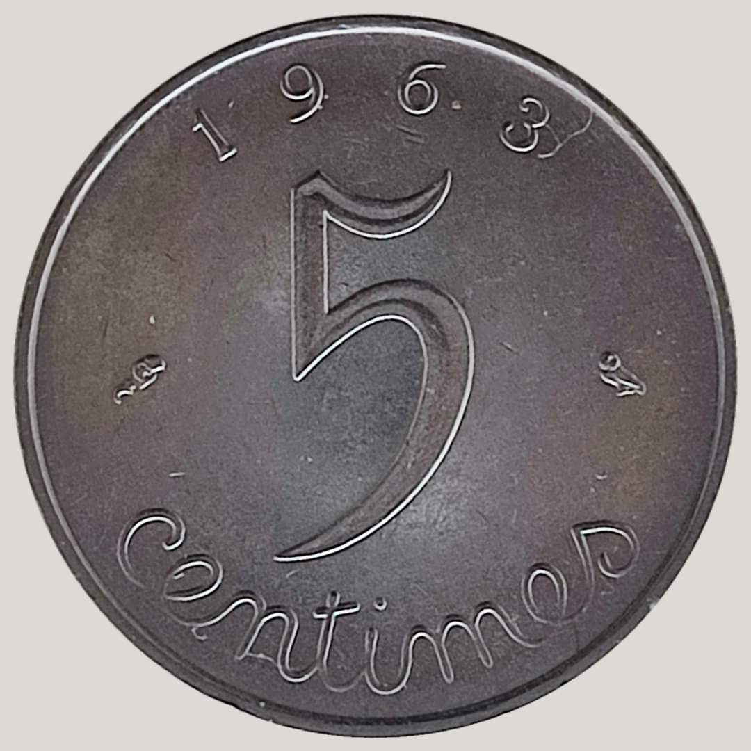 5-Centimes-1963---France